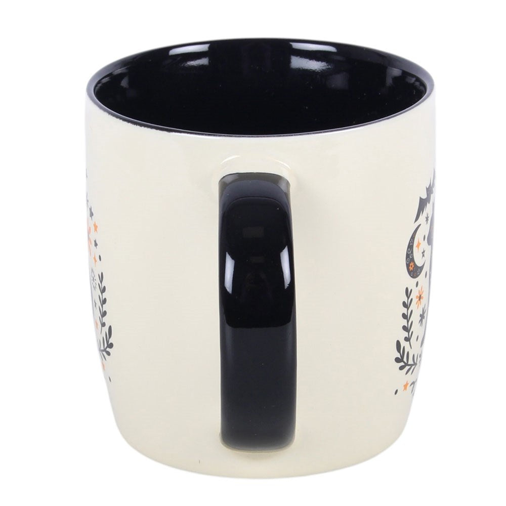 Tasse "Frightful Folk Cat Mug" Keramik weiß