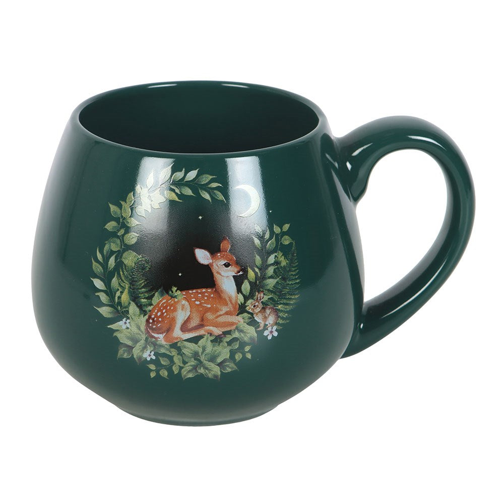 Mug "Green Fawn" ceramic green