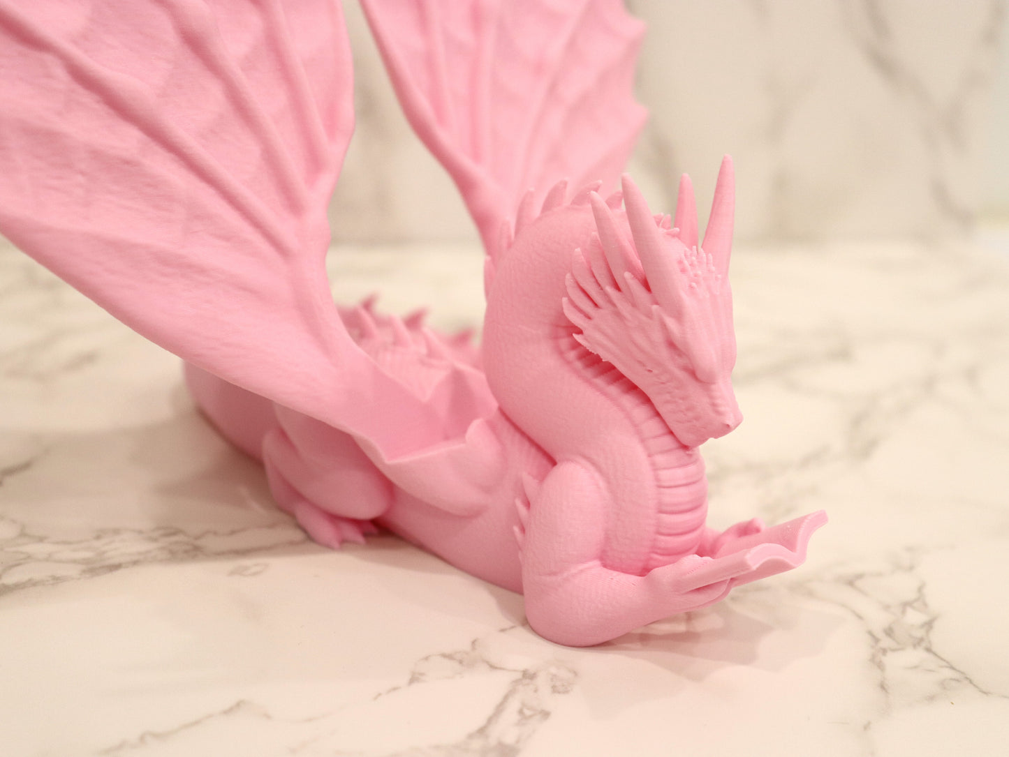 Buchhalter lesender Drache Farbauswahl Candy Colors | verschiedene Größen | 3D Druck | Aufsteller Bücher E-Reader Tablet