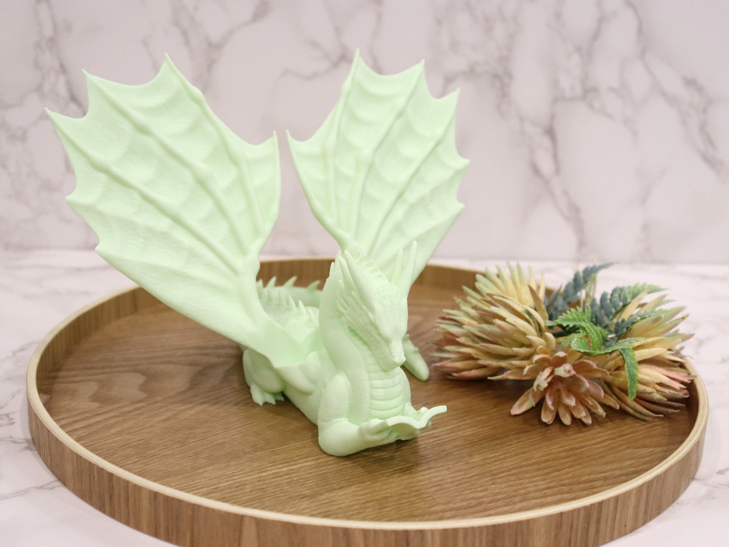 Buchhalter lesender Drache Farbauswahl Candy Colors | verschiedene Größen | 3D Druck | Aufsteller Bücher E-Reader Tablet