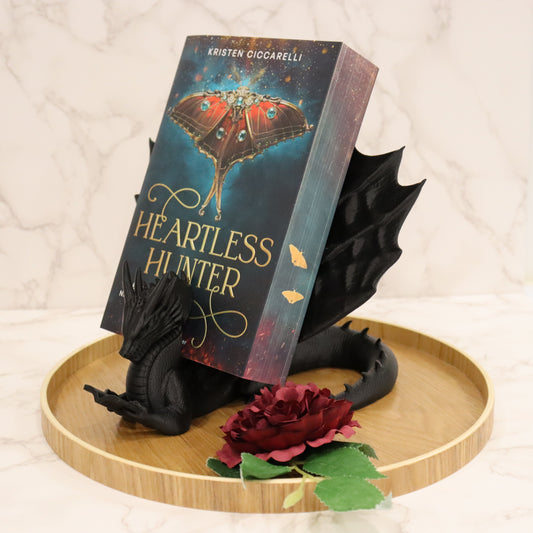 Buchhalter lesender Drache Schwarz | verschiedene Größen | 3D Druck | Aufsteller Bücher E-Reader Tablet