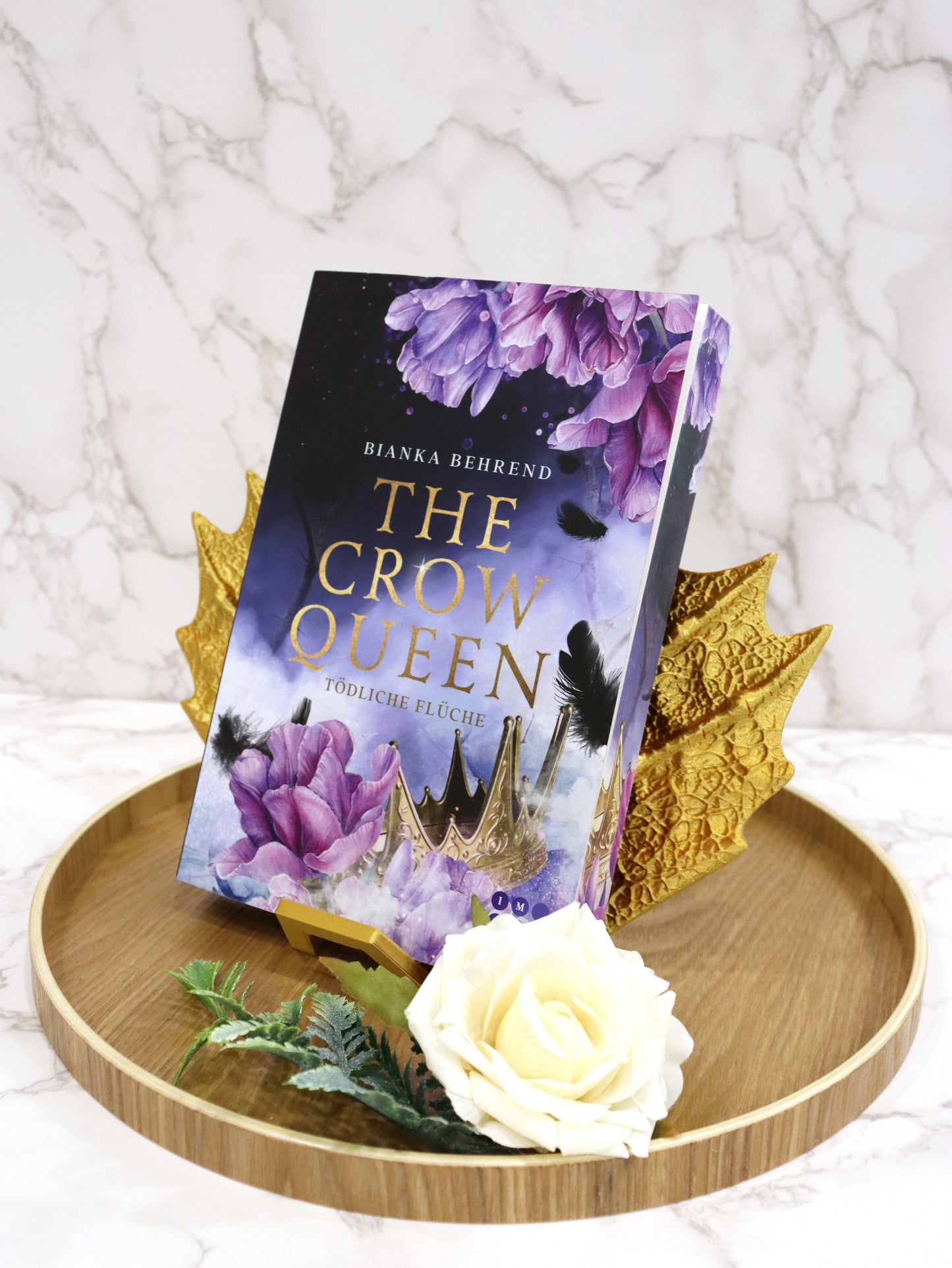 Book Stand Dragon Wings Black or Gold | 3D Print | Bookend | Holder for Book E-Reader Tablet