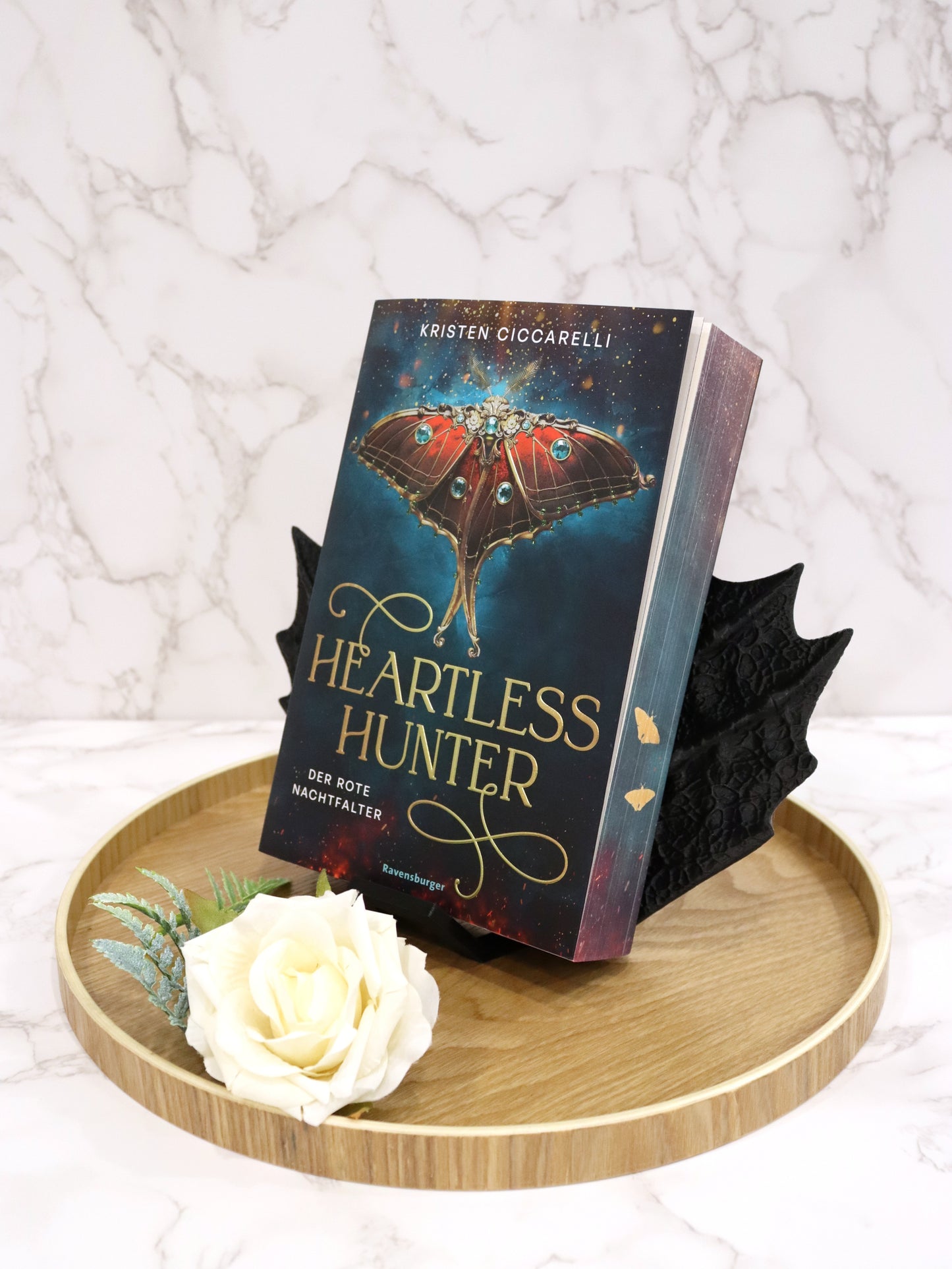 Book Stand Dragon Wings Black or Gold | 3D Print | Bookend | Holder for Book E-Reader Tablet