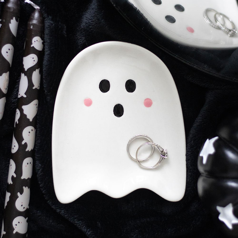 Schmuckschale "Sweet Ghost" Keramik weiß