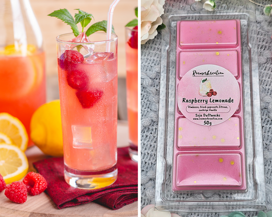 Tafel 50 g | Raspberry Lemonade | Duftwachs