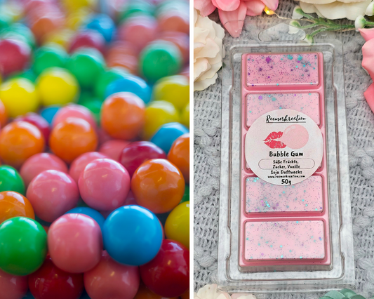 Tafel 50 g | Bubble Gum | Duftwachs