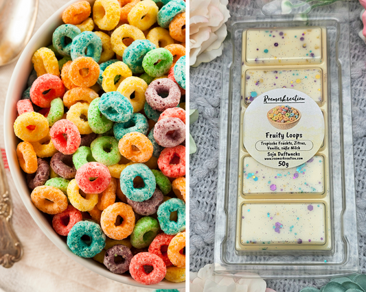 Tafel 50 g | Fruity Loops | Duftwachs