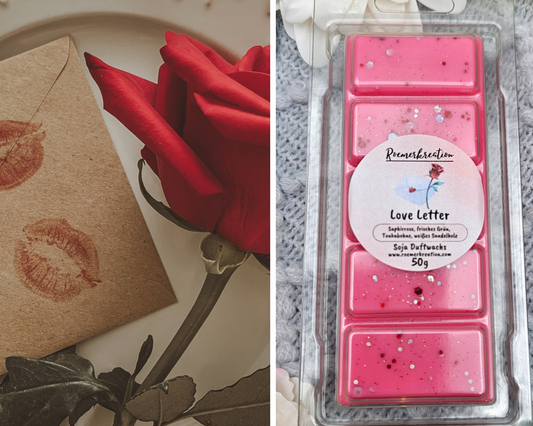 Tafel 50 g | Love Letter | Duftwachs
