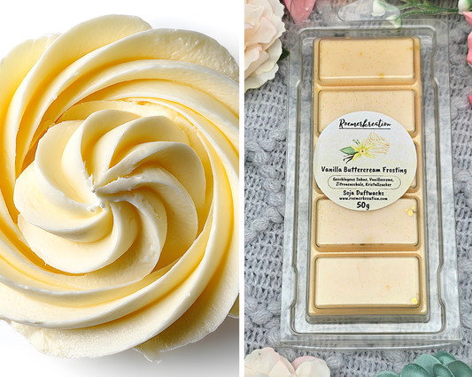 Tafel 50 g | Vanilla Buttercream Frosting | Duftwachs