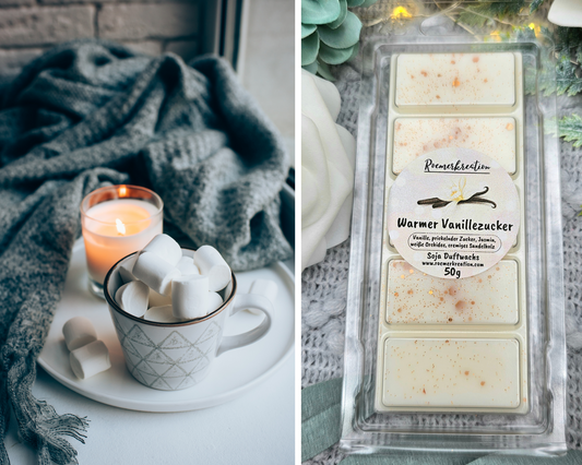 Tafel 50 g | Cozy Vanilla | Duftwachs