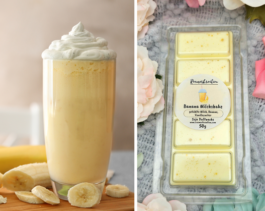 Tafel 50 g | Banana Milchshake | Duftwachs