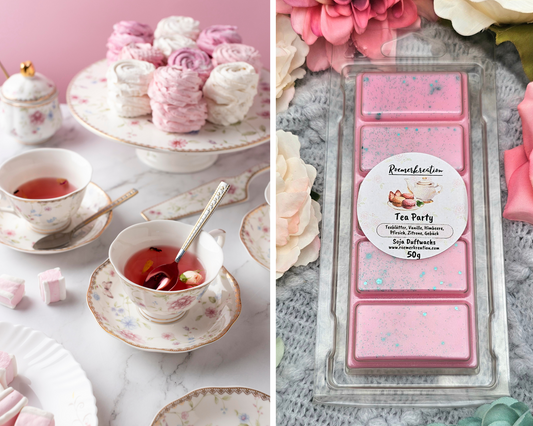 Tafel 50 g | Tea Party | Duftwachs