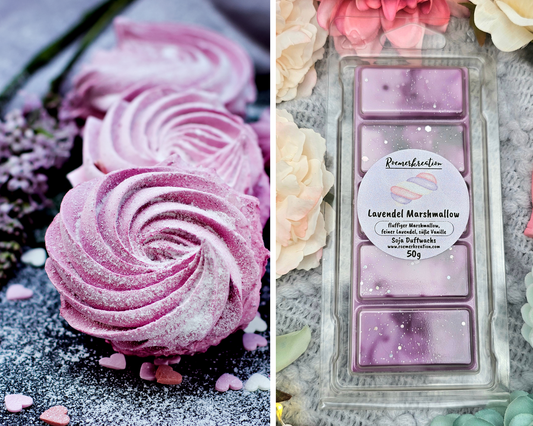 Tafel 50 g | Lavendel Marshmallow | Duftwachs