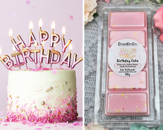 Tafel 50 g | Birthday Cake | Duftwachs
