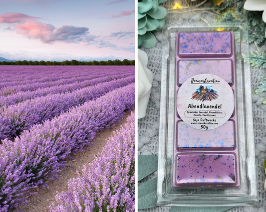 Tafel 50 g | Abendlavendel | Duftwachs