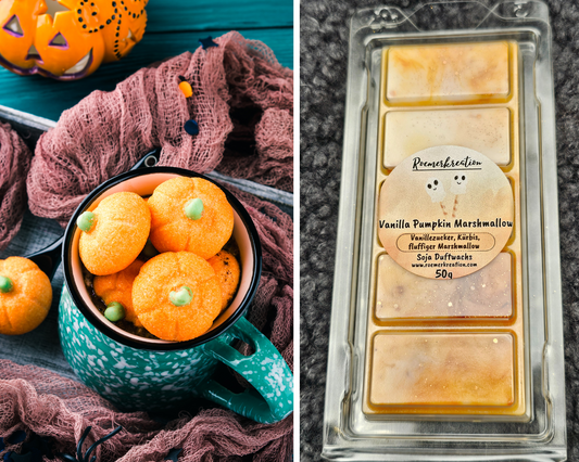 Tafel 50 g | Vanilla Pumpkin Marshmallow | Duftwachs