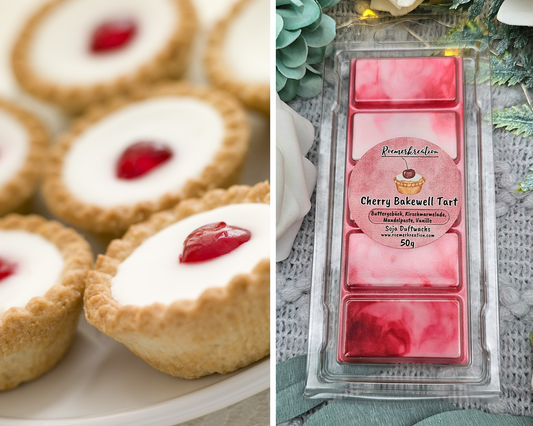 Tafel 50 g | Cherry Bakewell Tart | Duftwachs