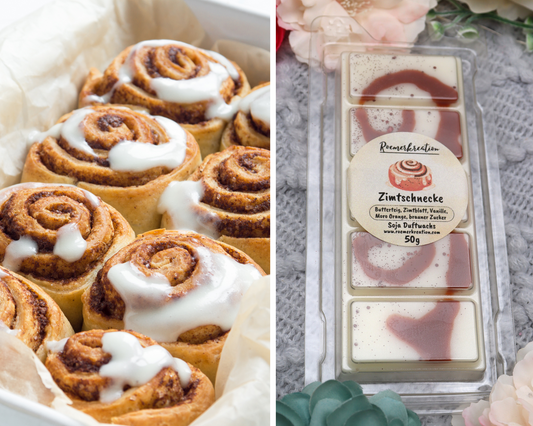 Tafel 50 g | Zimtschnecke | Duftwachs