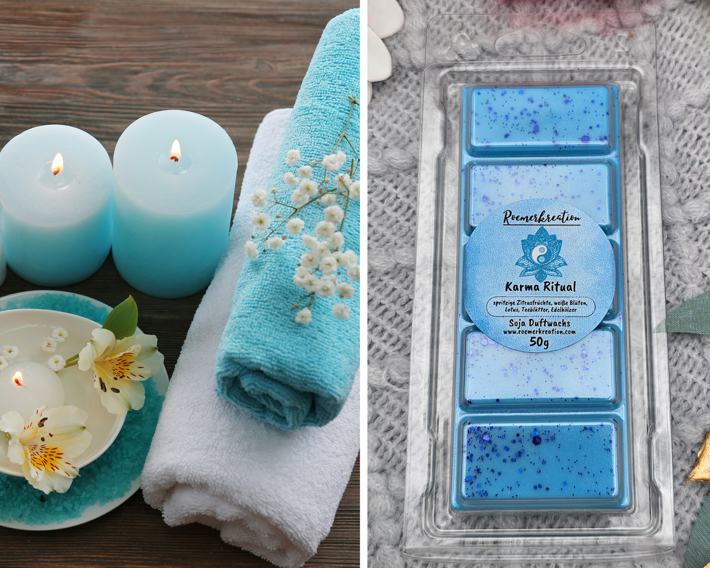 Tafel 50 g | Karma Ritual | Duftwachs