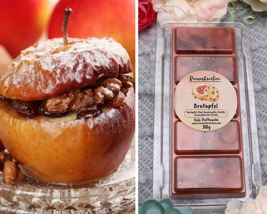 Tafel 50 g | Bratapfel | Duftwachs