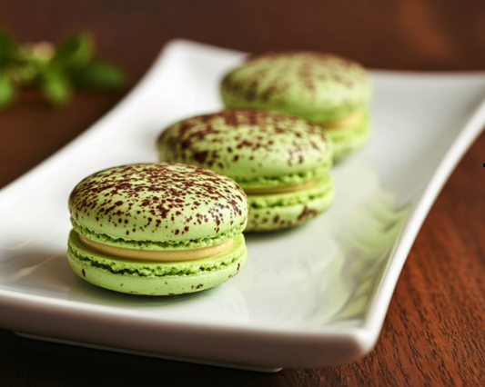 Tafel 50 g | Pistazien Macarons | Duftwachs