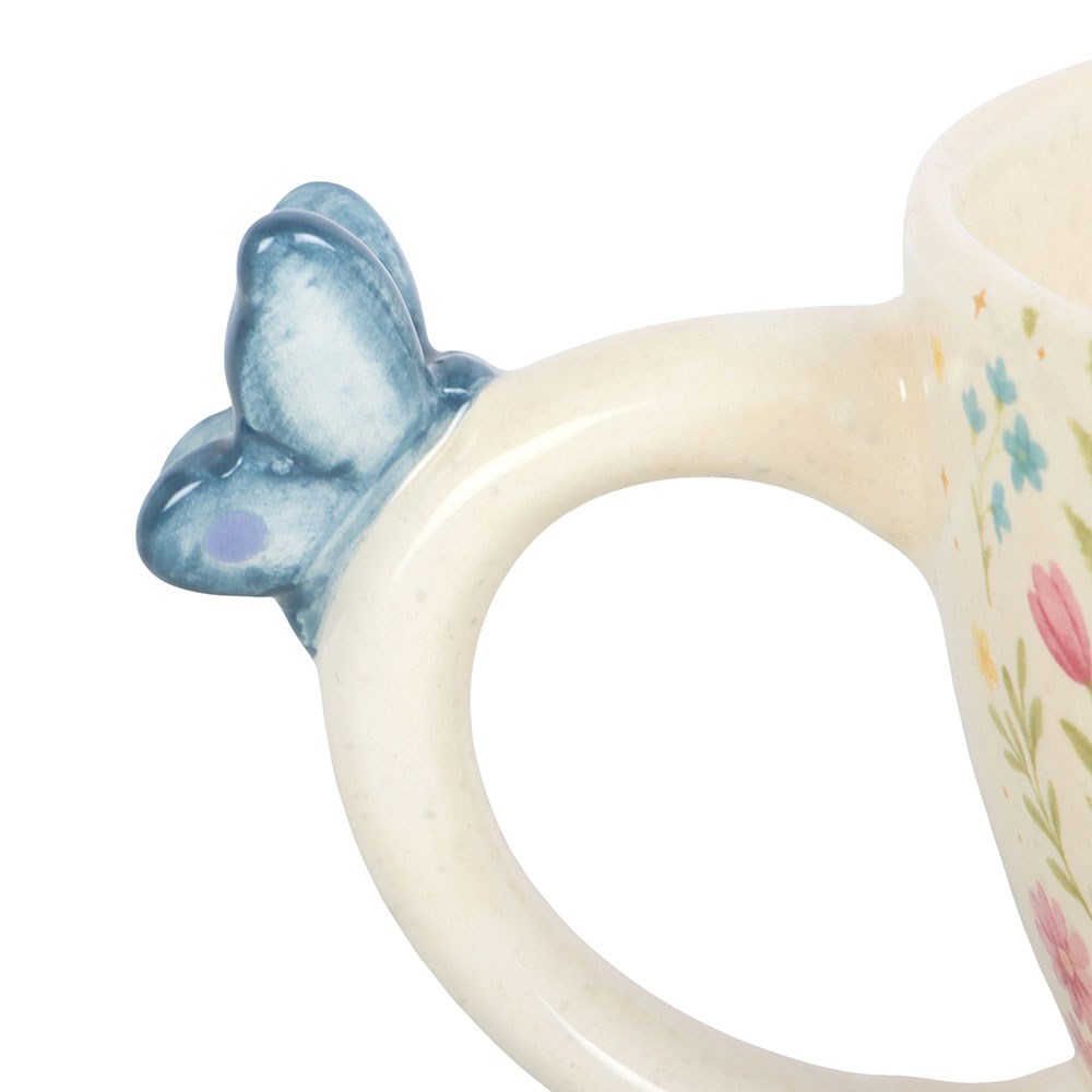 Tasse "Luna Bloom Floral" Keramik Creme