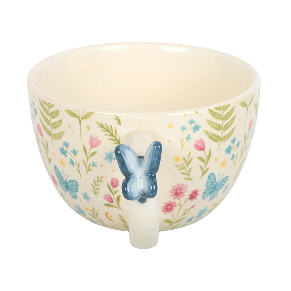 Tasse "Luna Bloom Floral" Keramik Creme