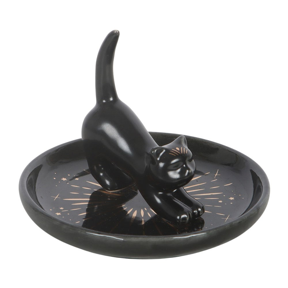 Schmuckschale "Black Cat" Keramik schwarz