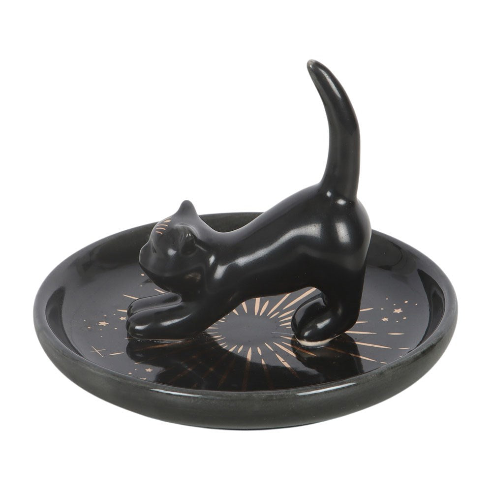 Schmuckschale "Black Cat" Keramik schwarz