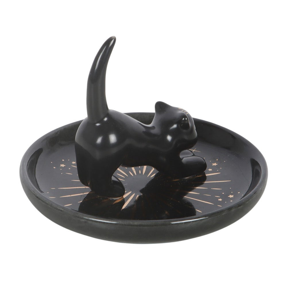 Schmuckschale "Black Cat" Keramik schwarz