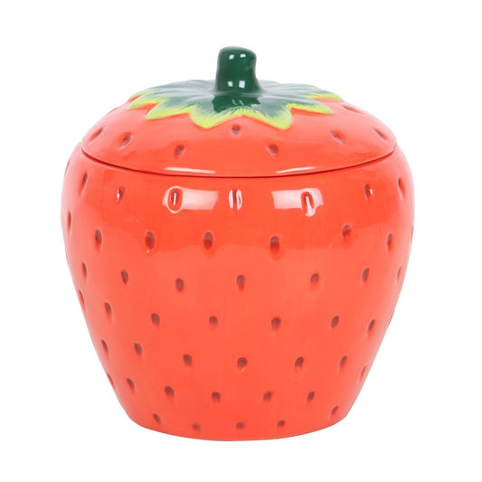 Duftlampe Teelicht "Strawberry" Keramik rot
