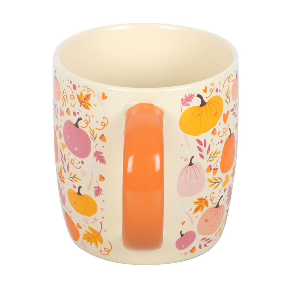 Tasse "Pink and Orange Pumpkin" Keramik Weiß