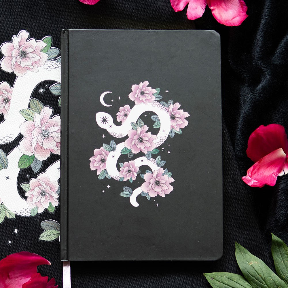 Notebook A5 Floral Snake