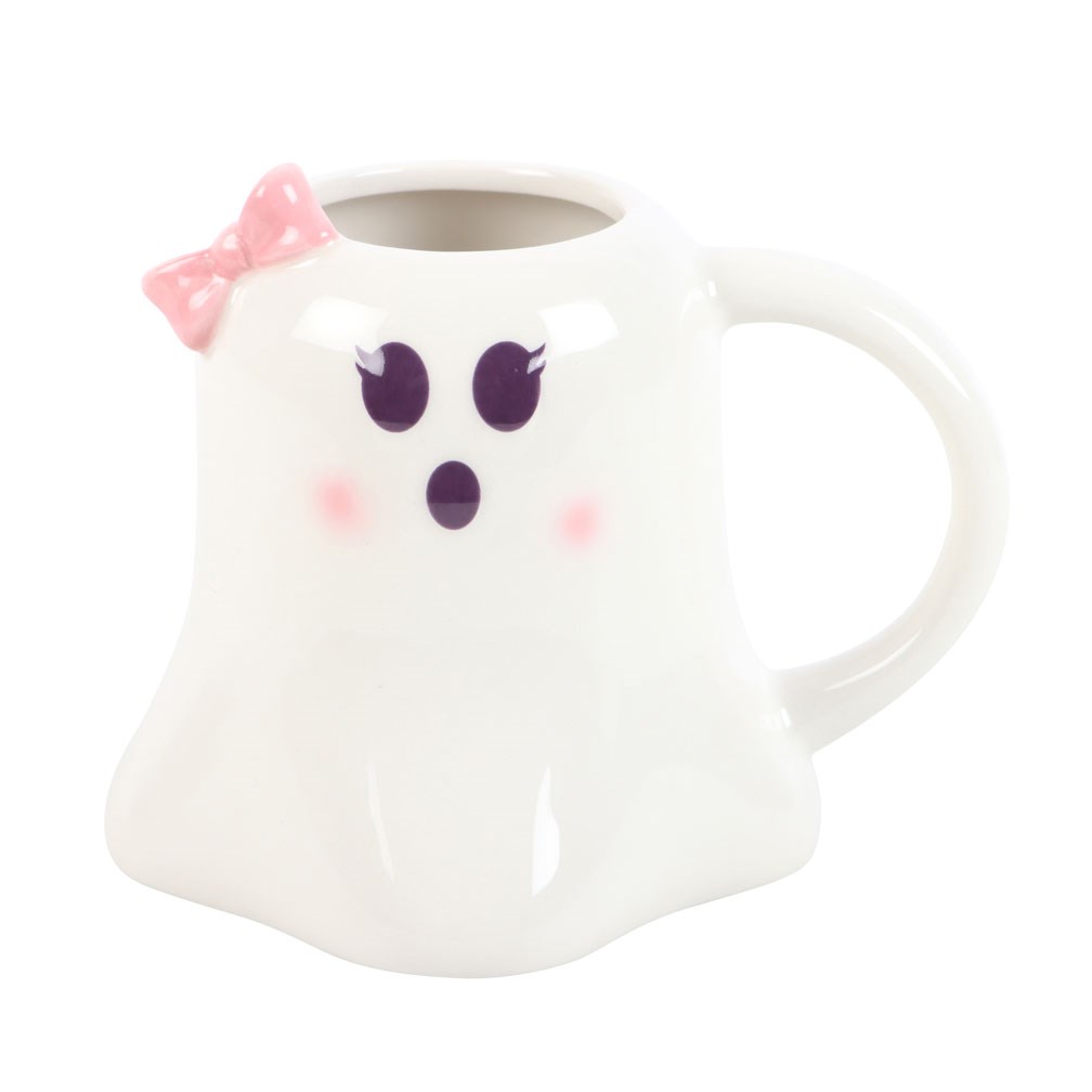 Mug "Mrs Boo Ghost" ceramic white