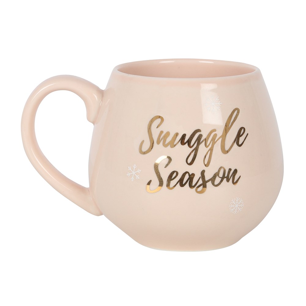 Mug "Snuggle Season" ceramic pink