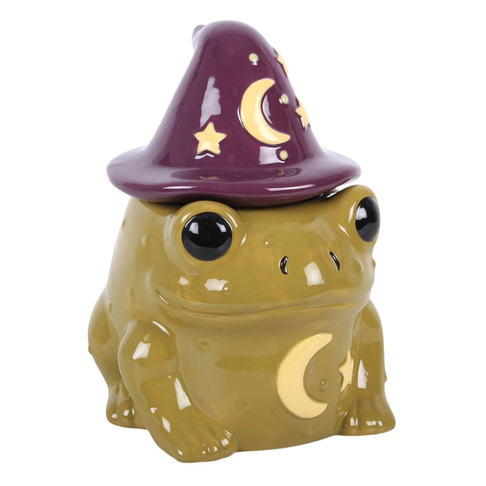 Duftlampe Teelicht "Magic Toad" Keramik grün