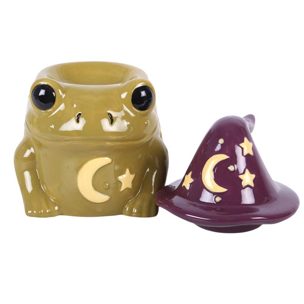 Duftlampe Teelicht "Magic Toad" Keramik grün