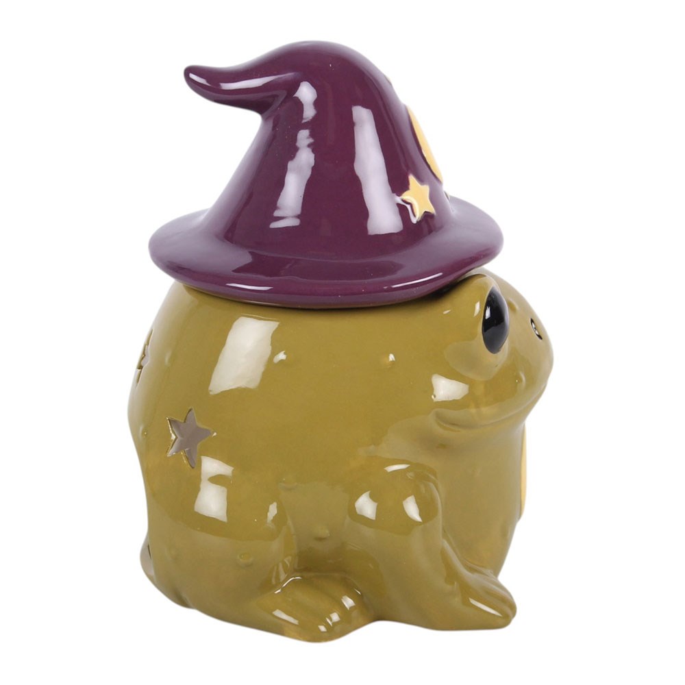 Duftlampe Teelicht "Magic Toad" Keramik grün