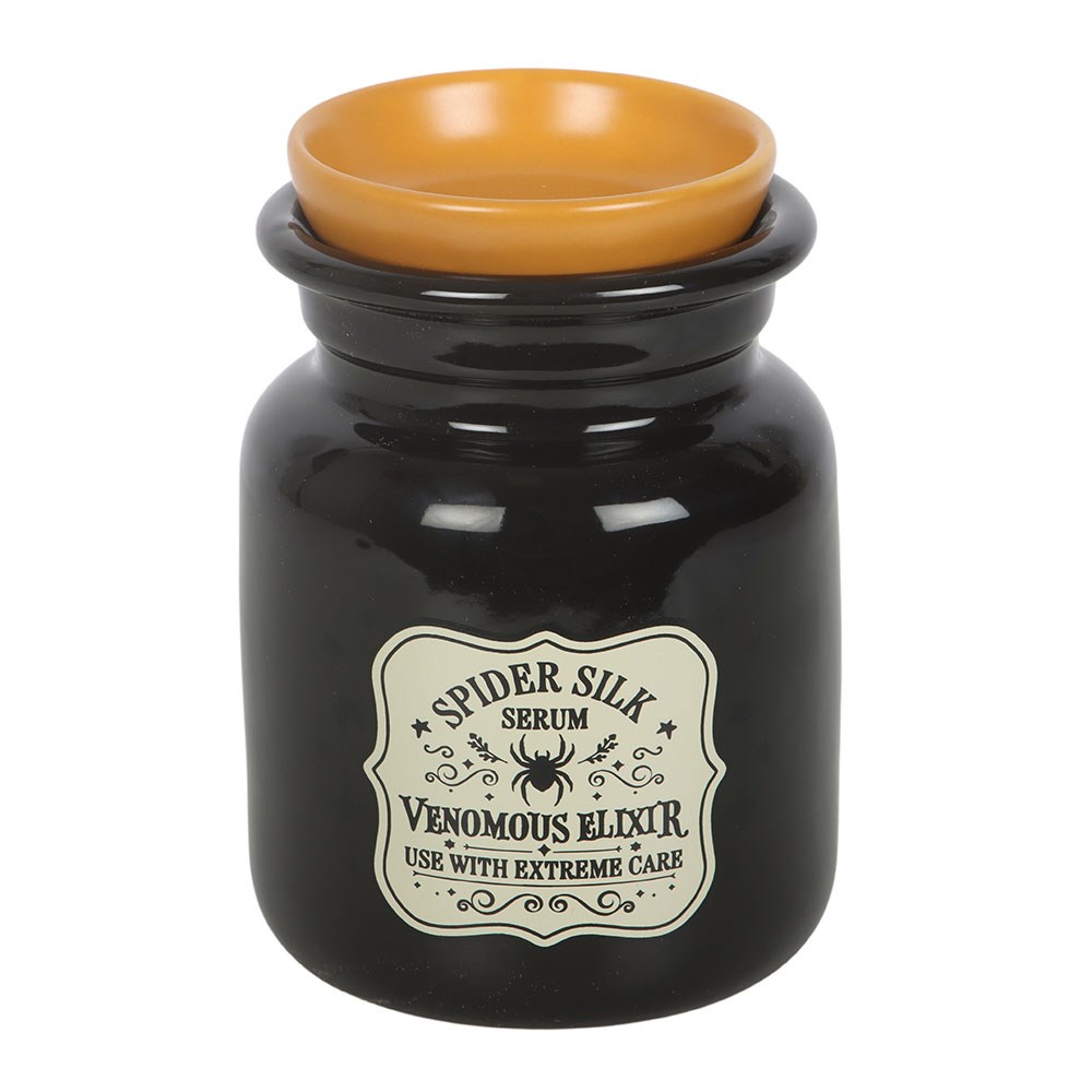 Duftlampe Teelicht "Spider Silk Serum Potion" Keramik schwarz