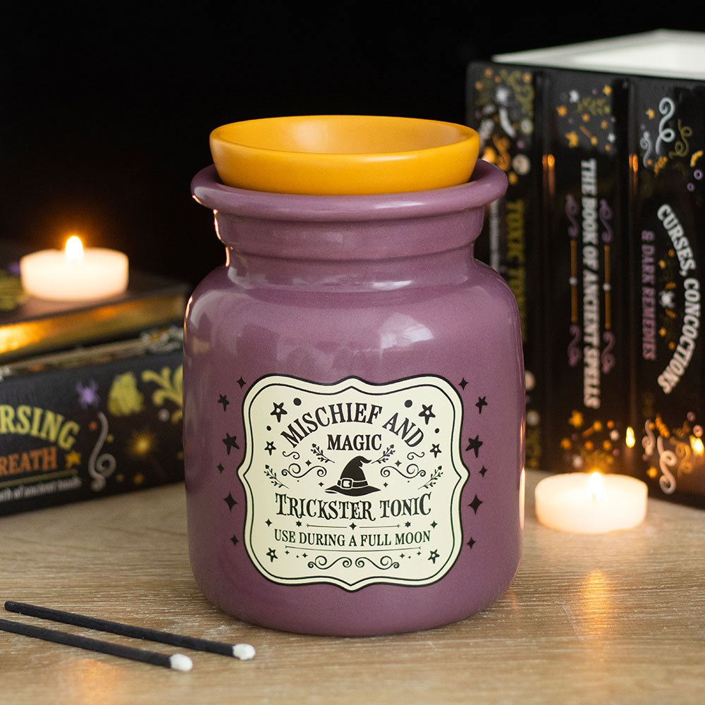 Duftlampe Teelicht "Mischief and Magic Potion" Keramik lila