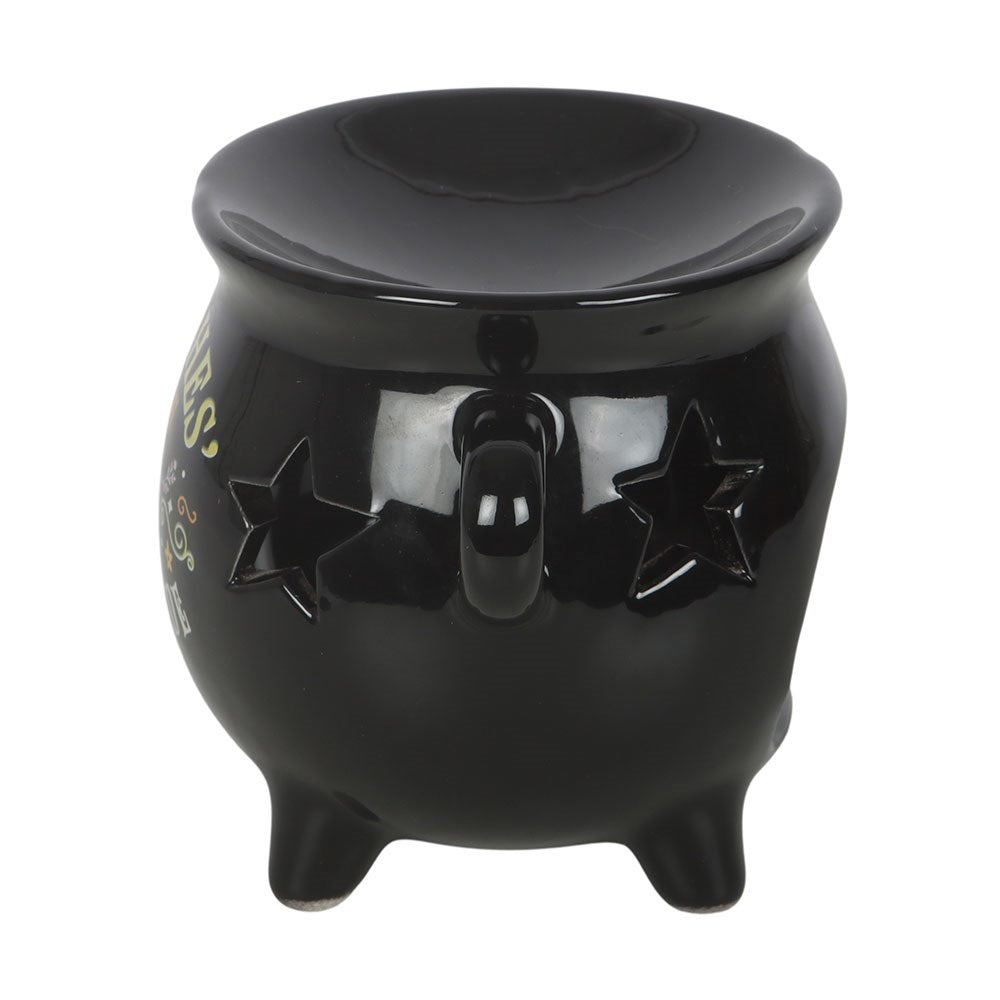 Duftlampe Teelicht "Witches Brew Cauldron" Keramik schwarz