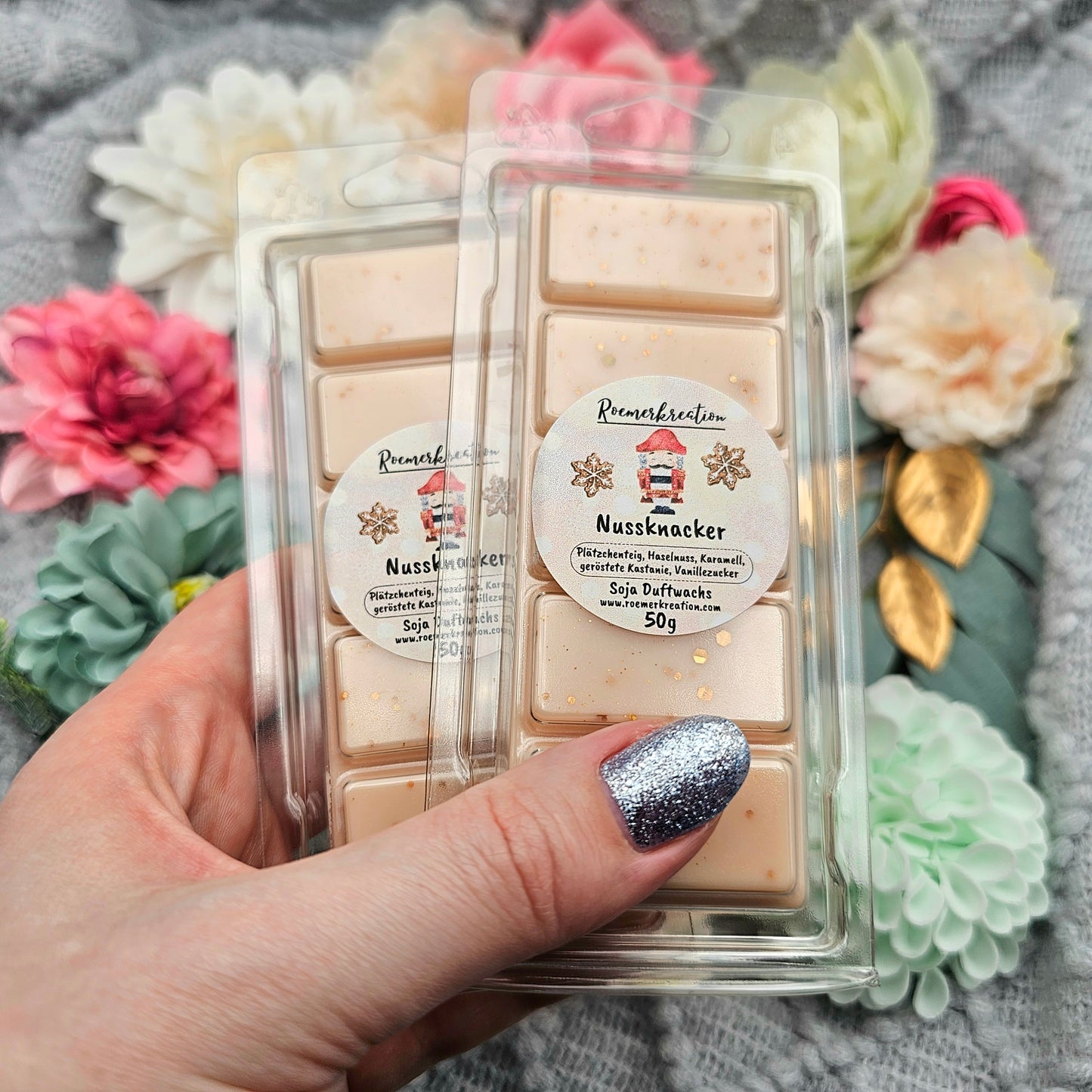 Tafel 50 g | Nussknacker | Duftwachs