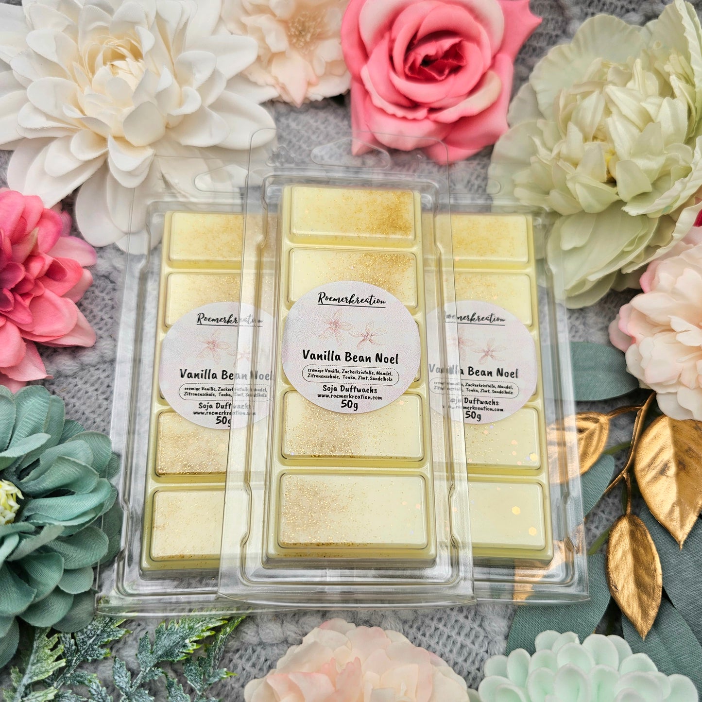 Tafel 50 g | Vanilla Bean Noel | Duftwachs