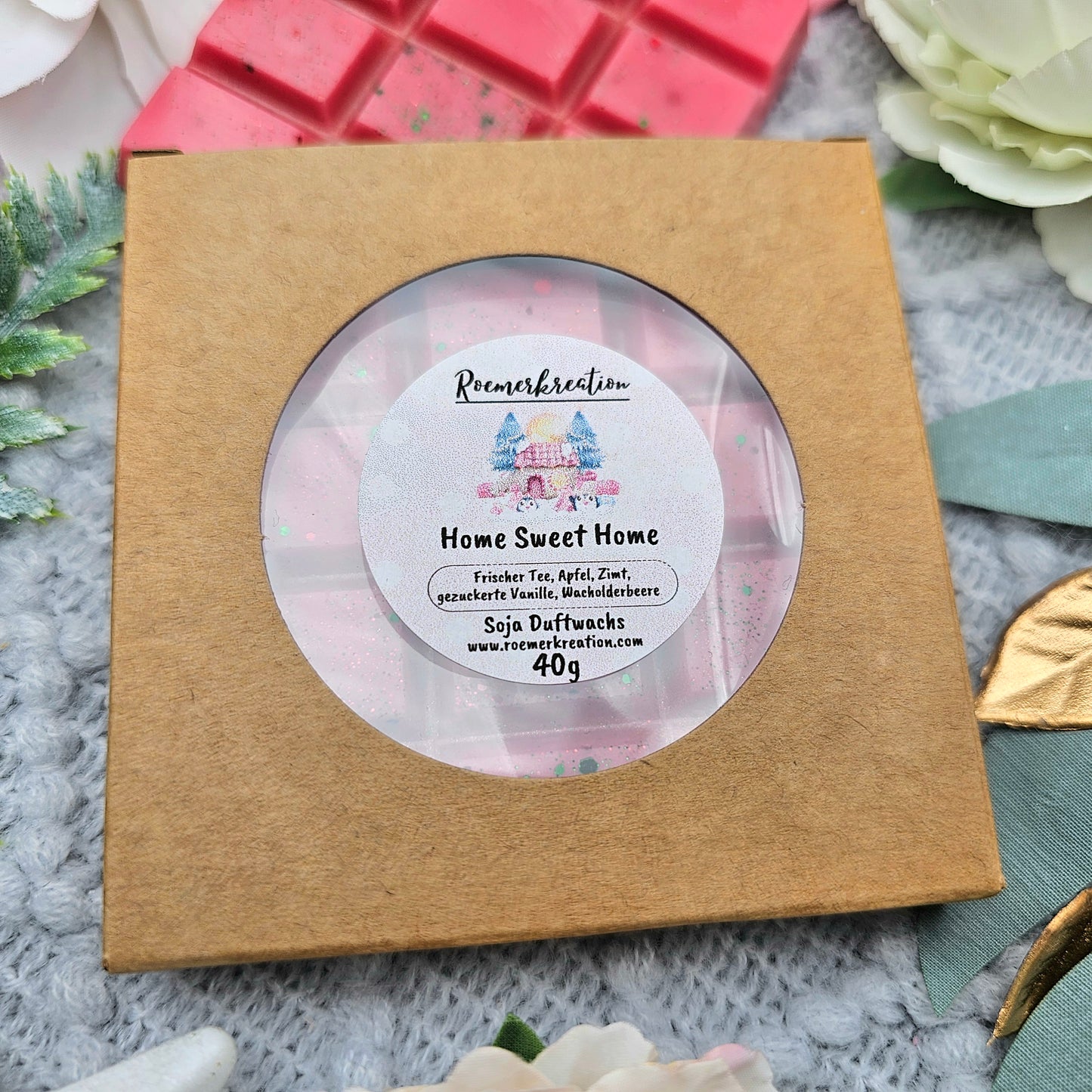 Tafel 40 g | Home Sweet Home | *limitiert* | Duftwachs