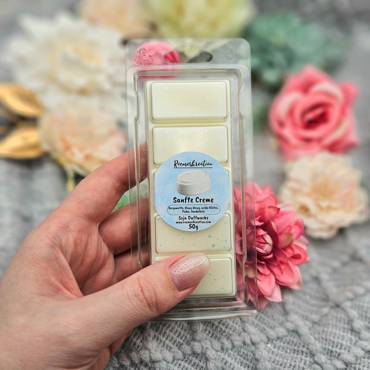 Tafel 50 g | Sanfte Creme | Duftwachs