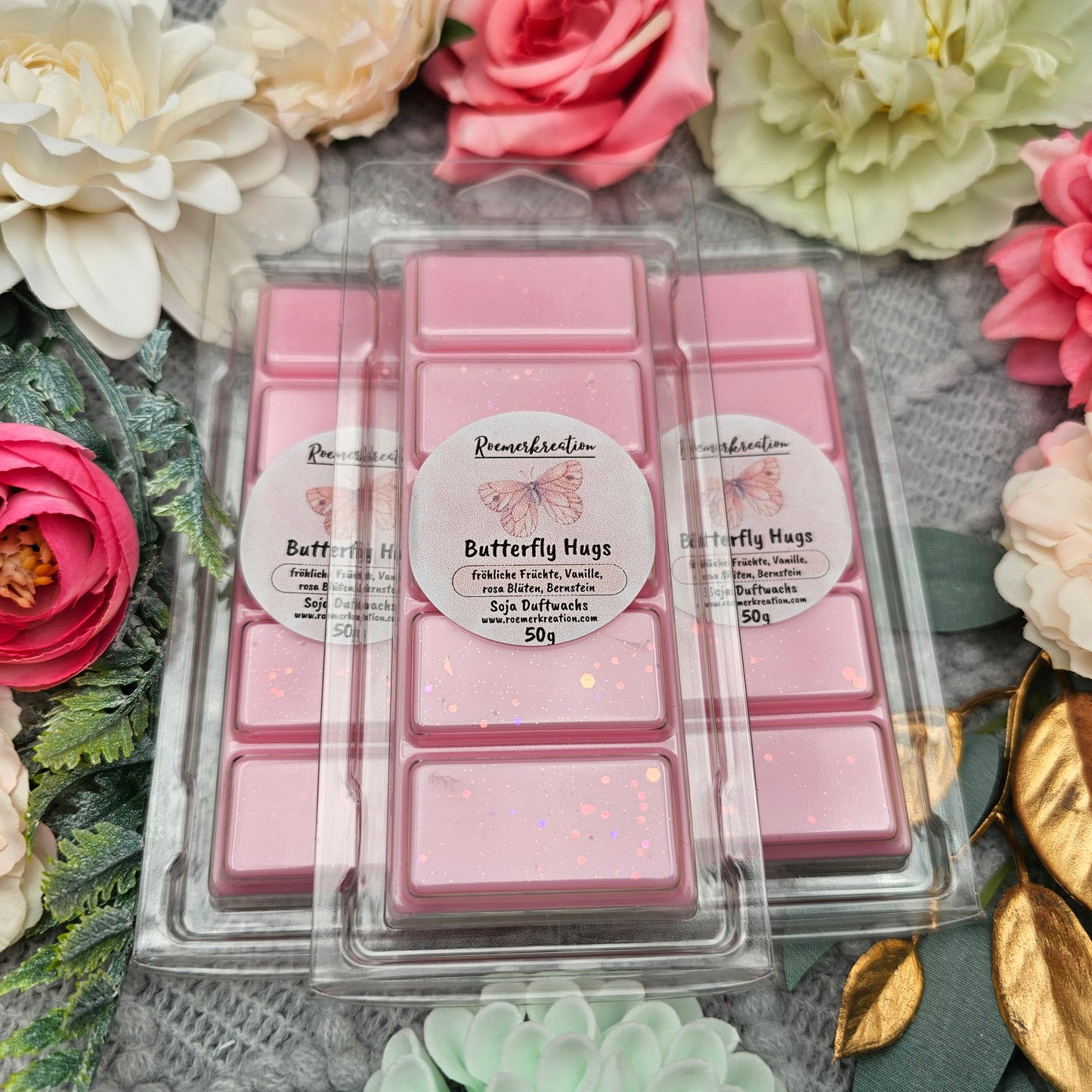 Tafel 50 g | Butterfly Hugs | Duftwachs