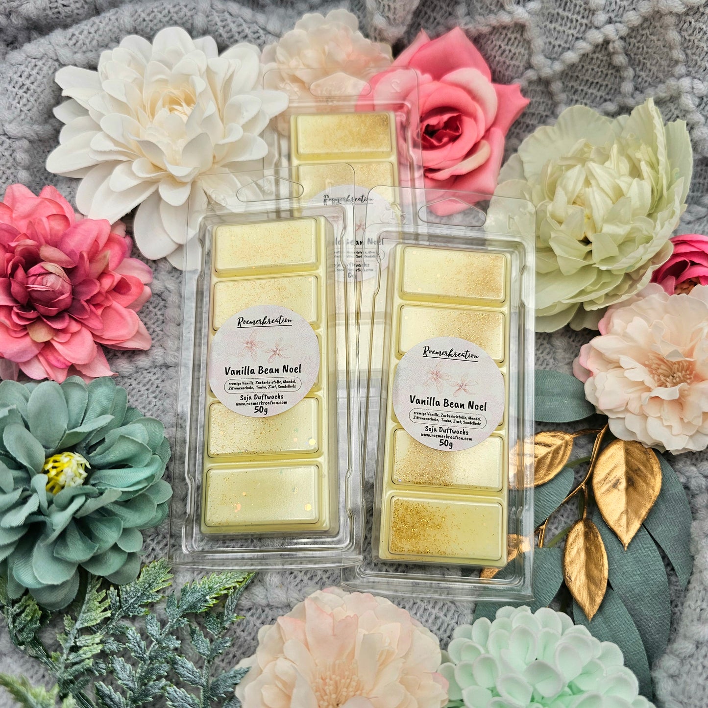 Tafel 50 g | Vanilla Bean Noel | Duftwachs