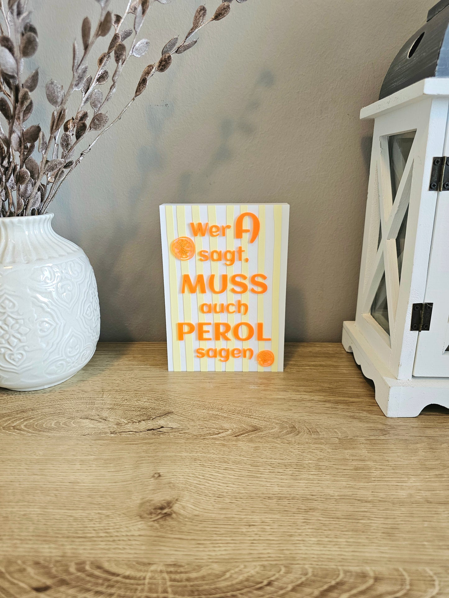 Statement Display Stand | If you say A, you must also say Perol | Customizable | 3D Print
