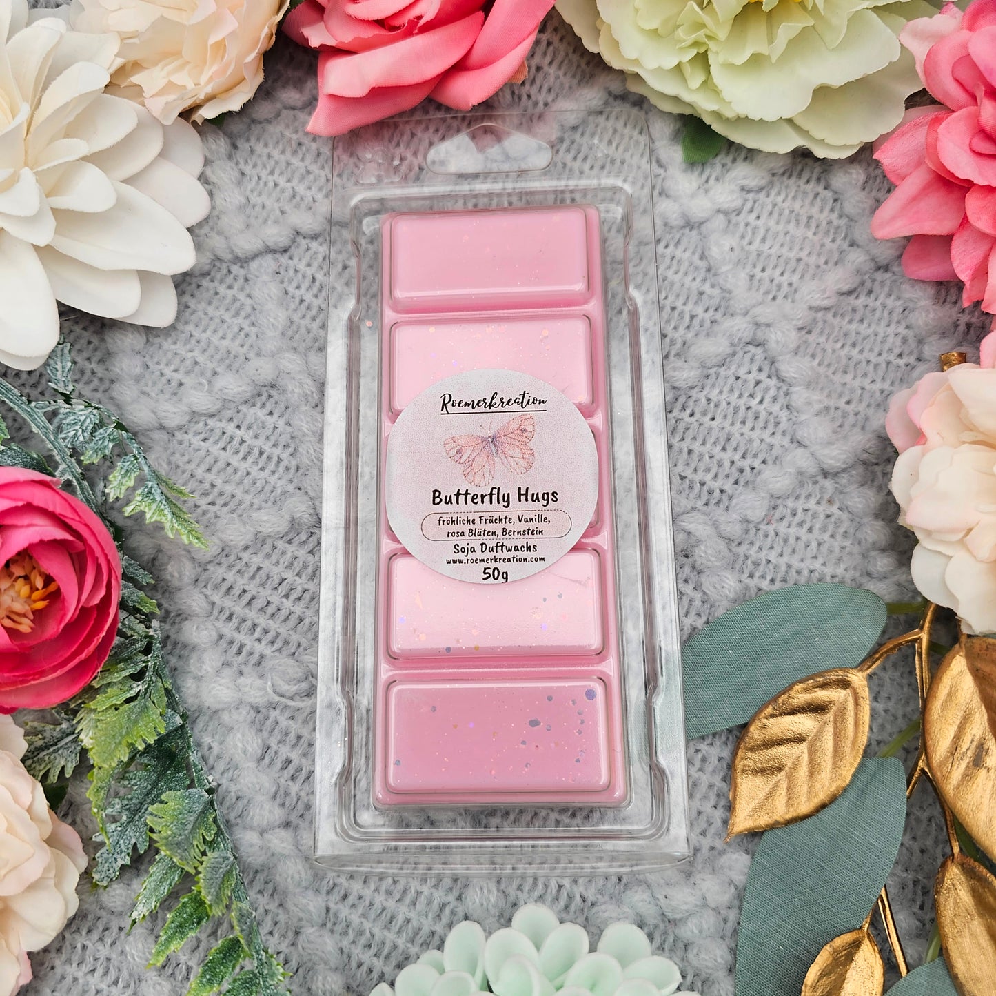 Tafel 50 g | Butterfly Hugs | Duftwachs