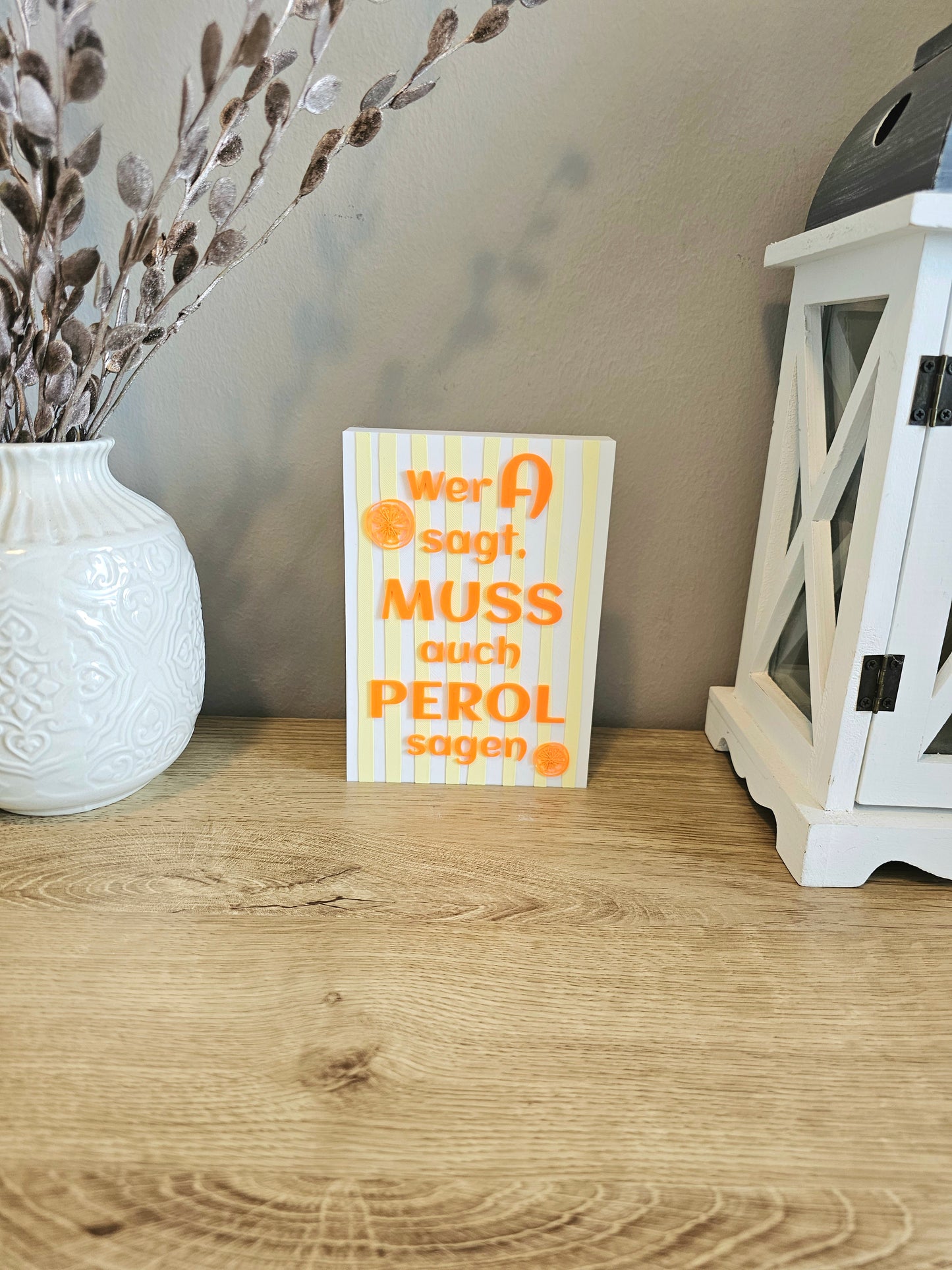 Statement Display Stand | If you say A, you must also say Perol | Customizable | 3D Print